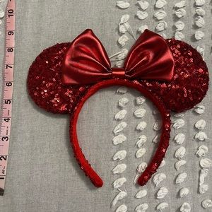 Red Sequin Minnie Ears